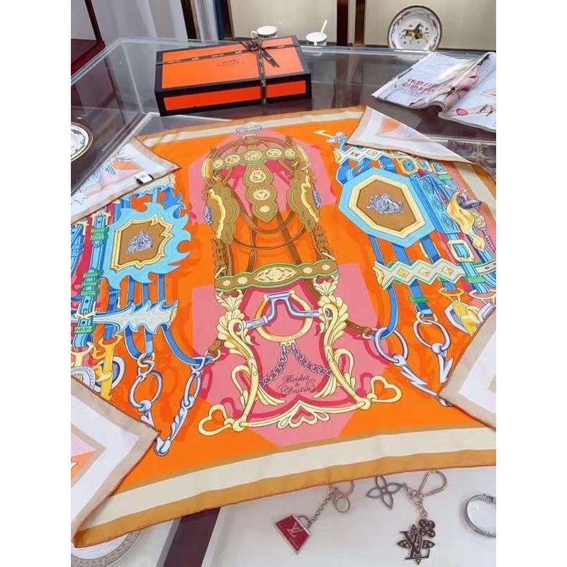 Hermes Twill Silk Square Scarf SS006018