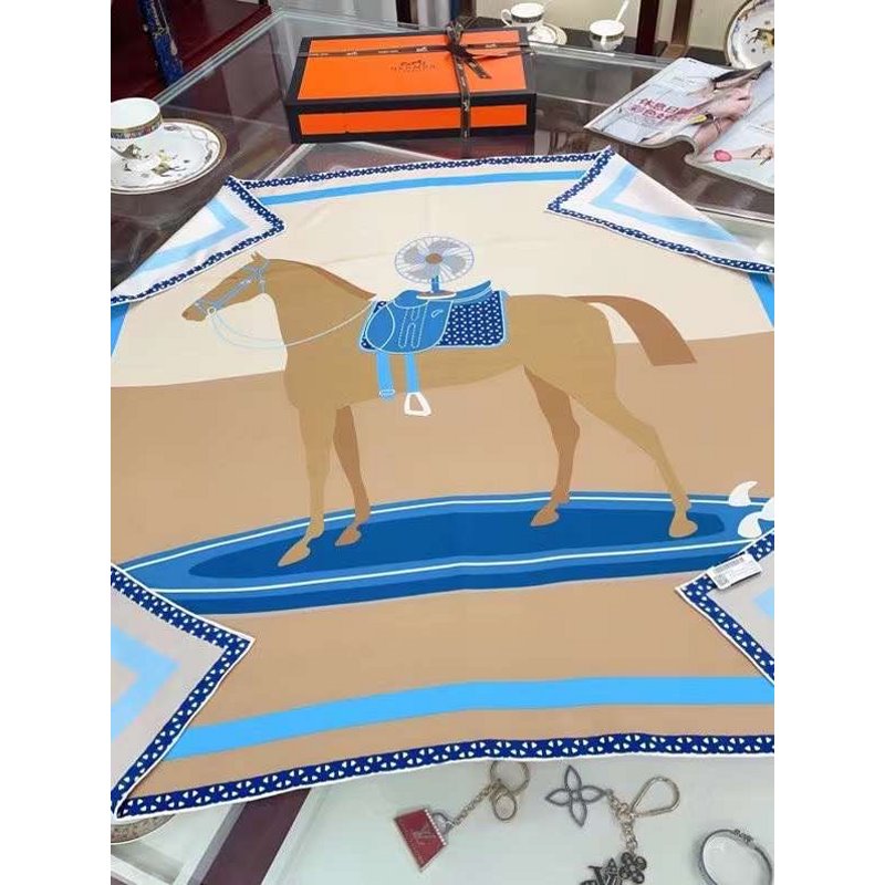 Hermes Twill Silk Square Scarf SS006041