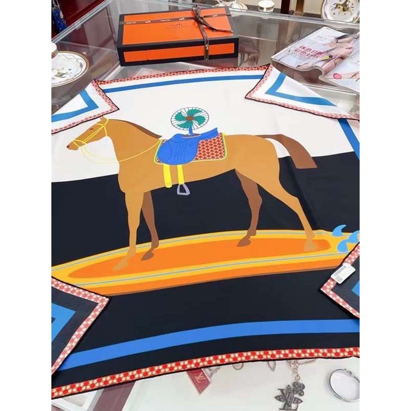 Hermes Twill Silk Square Scarf SS006042