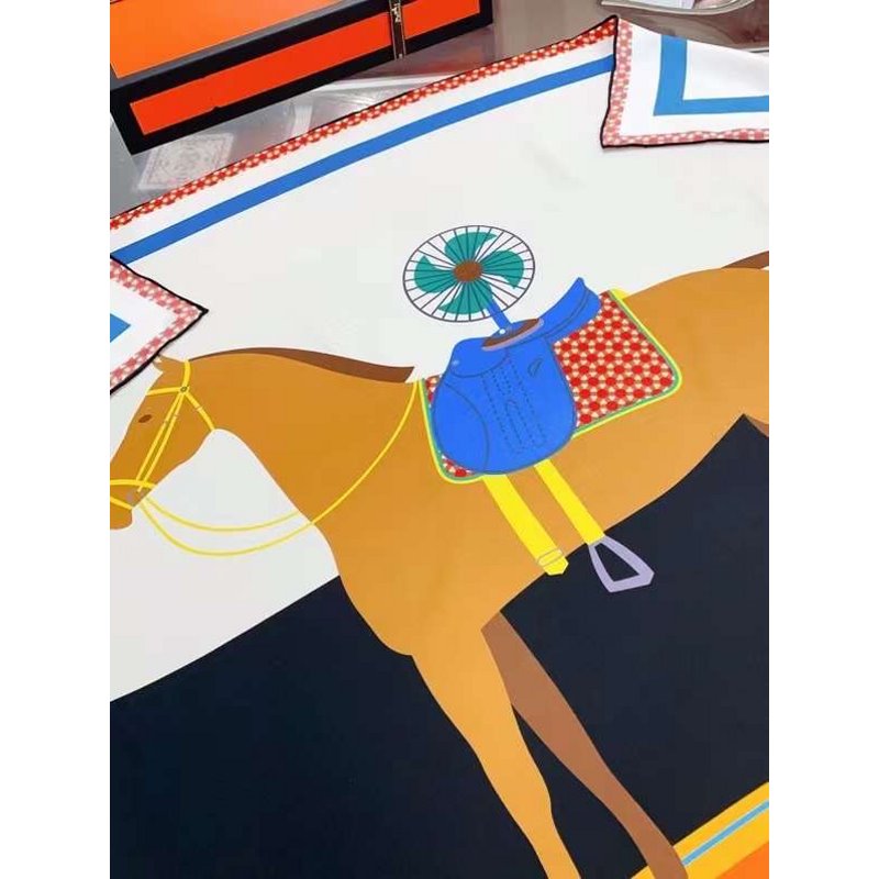 Hermes Twill Silk Square Scarf SS006042