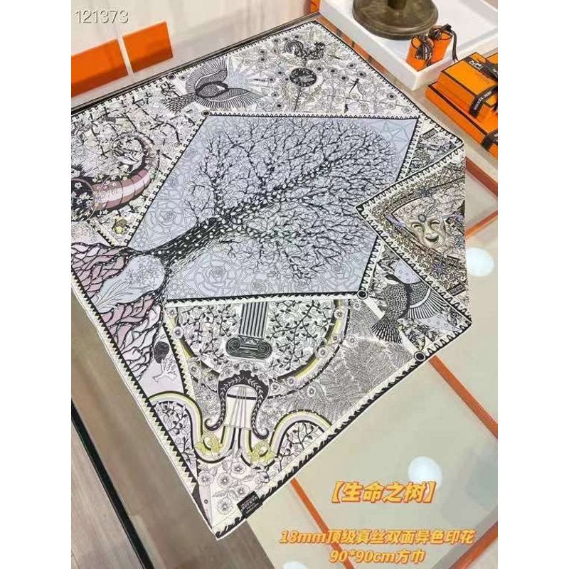 Hermes Muberry Silk Scarf SS001104