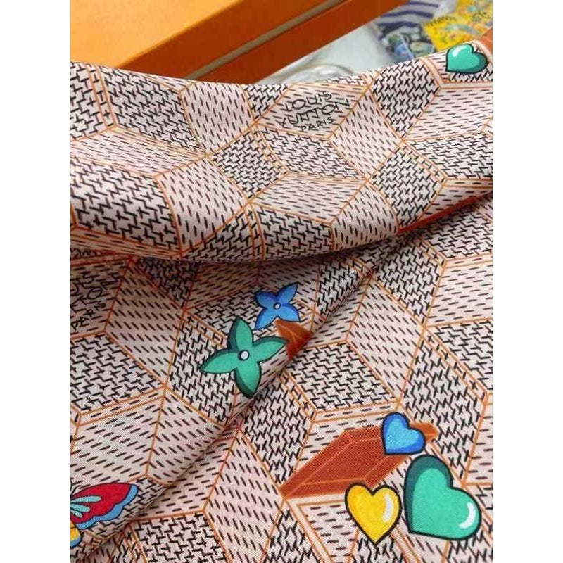 Louis Vuitton Twill Silk Square Scarf SS006080