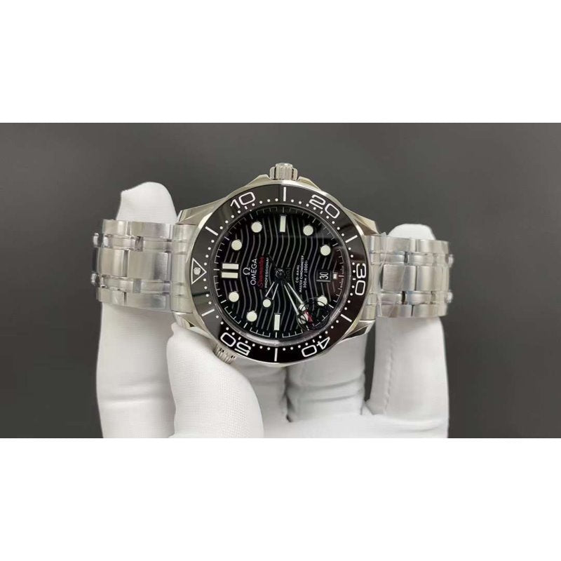 Omega Black Seamaster 300 Wrist Watch WAT02035