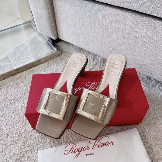 Roger Vivier Square Button  Mueller Shoes SH00128