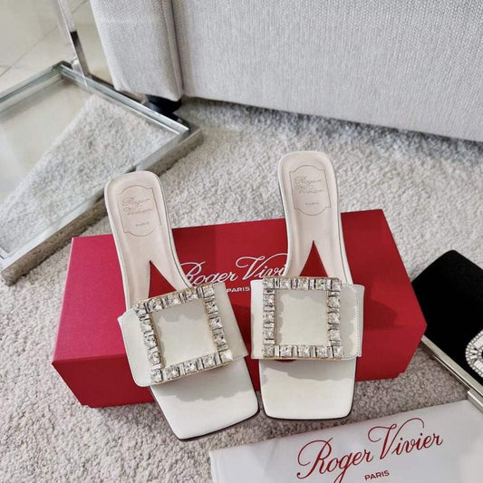 Roger Vivier Square Button  Mueller Shoes SH00130