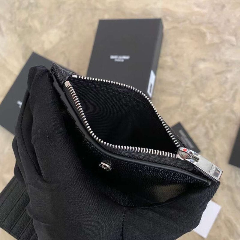 Saint Laurent Caviar Zipper Wallet WB001340