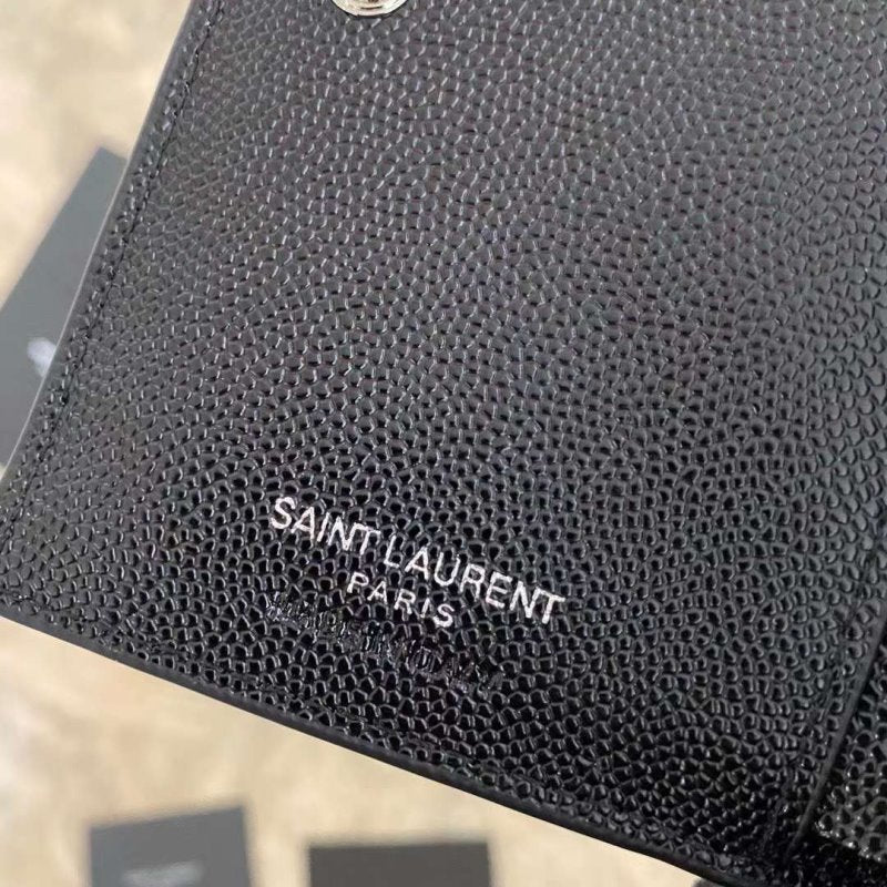 Saint Laurent Caviar Zipper Wallet WB001340