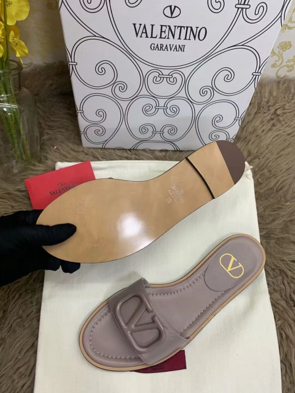 Valentino Brown Slippers SHS02546