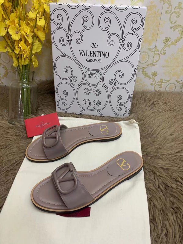 Valentino Brown Slippers SHS02546