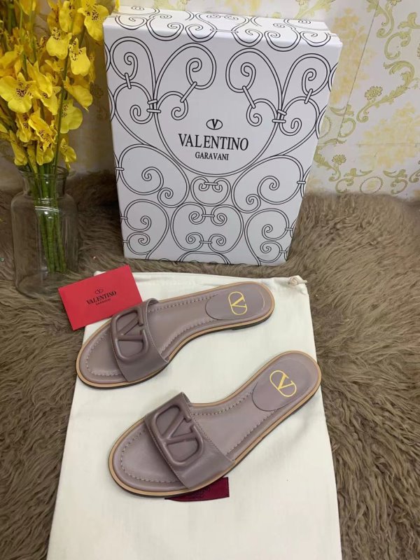 Valentino Brown Slippers SHS02546