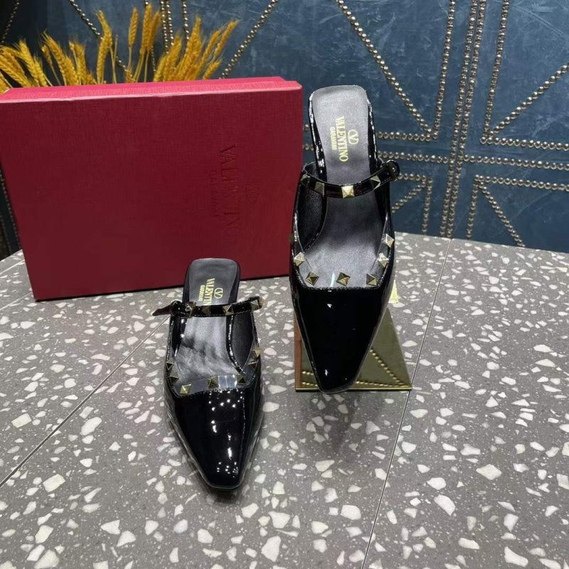 Valentino Square Head Single Shoes SH00268