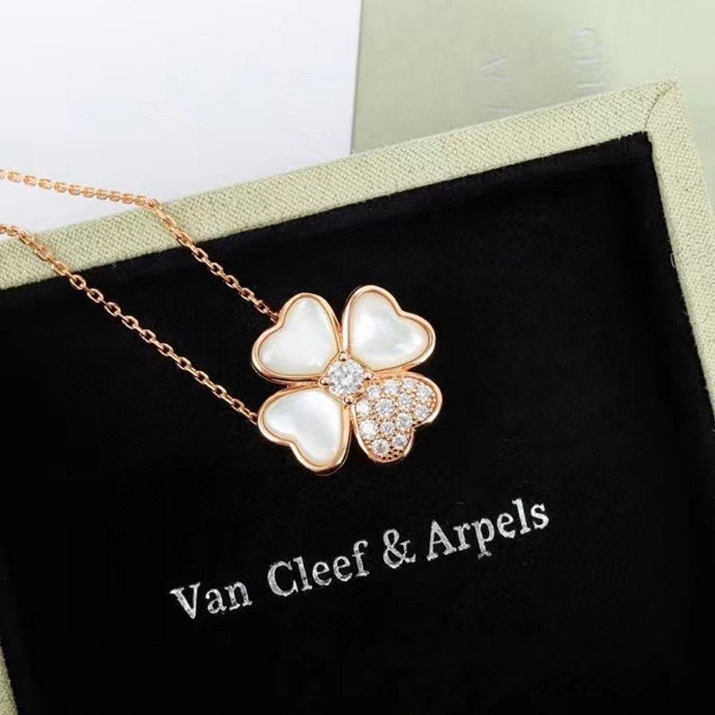 Van Cleef and Arpels Four Leaf Necklace JWL00728