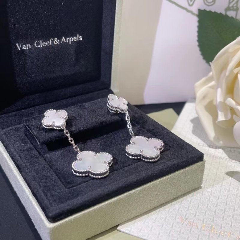 Van Cleef and Arpels Two Piece Beaded Earrings JWL00783