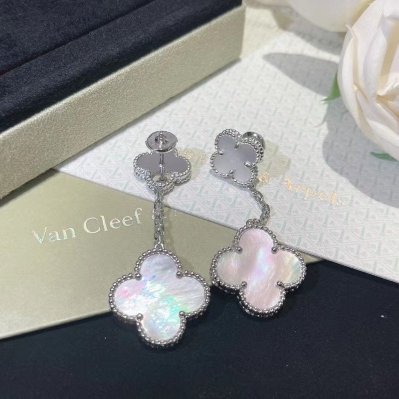 Van Cleef and Arpels Two Piece Beaded Earrings JWL00783