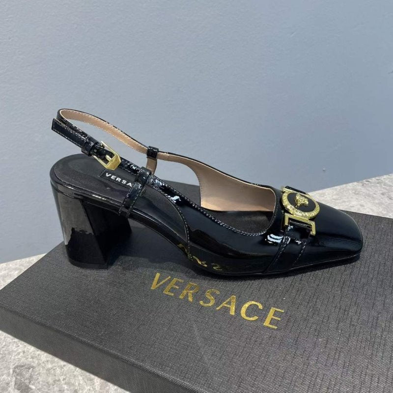 Versace  Square Head Heeled Sandals SHS05148